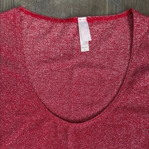 Victoria's Secret Sparkling Red Fabric, RARE, made in Italy